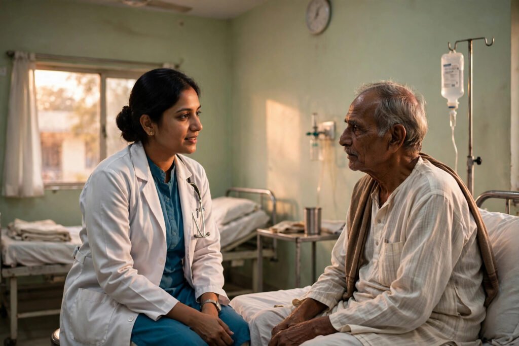 Ayushman Bharat Yojana — empanelled hospital me doctor se paramarsh