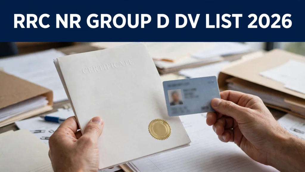 RRC NR Group D DV Merit List 2026