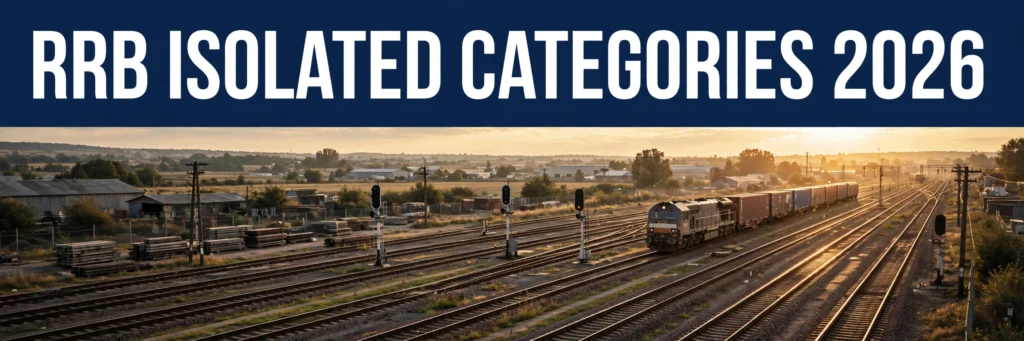 RRB Isolated Categories Recruitment 2026