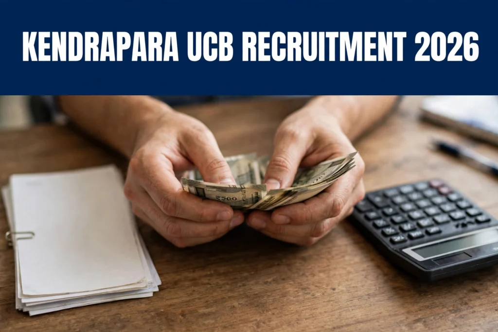 Kendrapara UCB Recruitment 2026 apply online steps and fee details