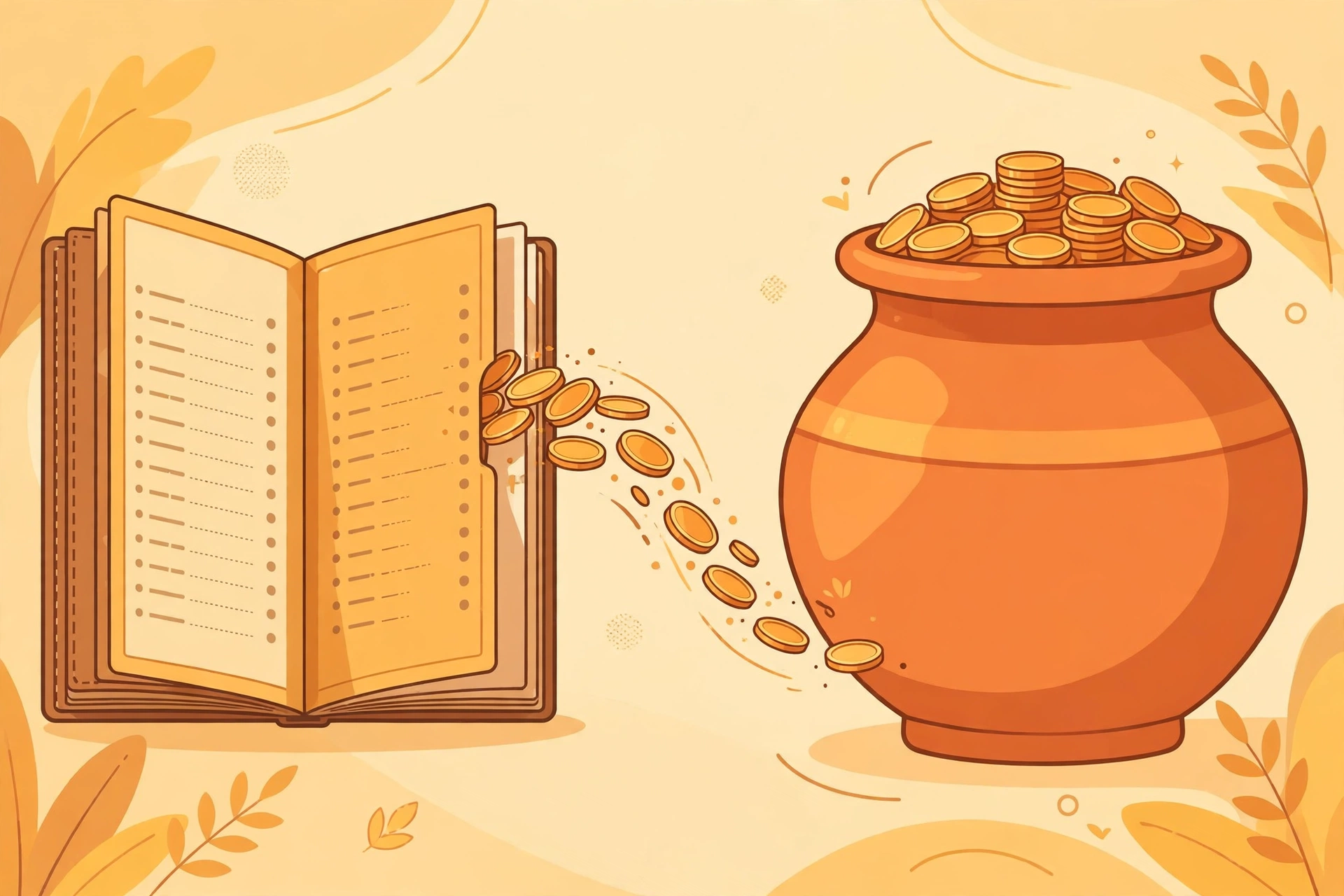 Pension ke liye har mahine auto-debit se contribution ka illustration