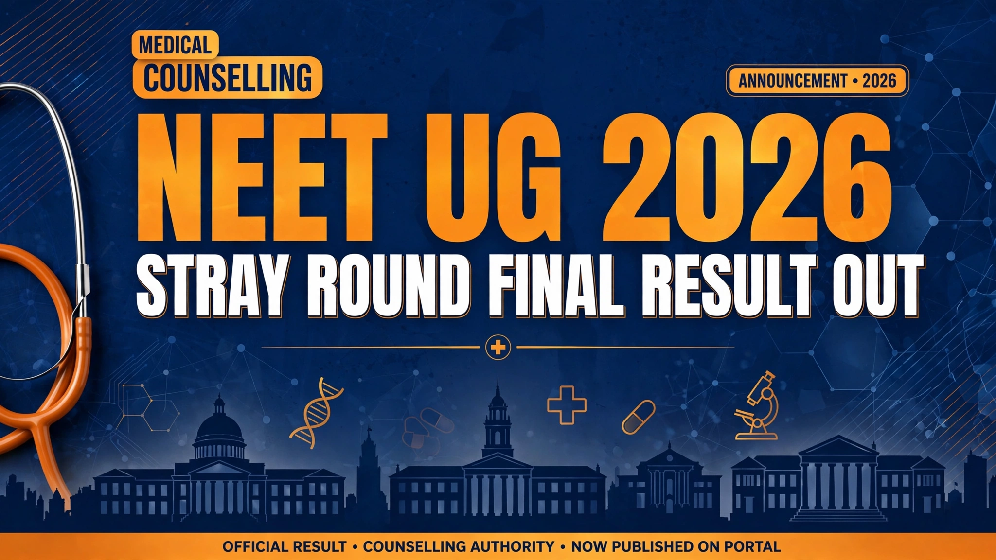 NEET UG 2026 stray vacancy round final result announced by MCC