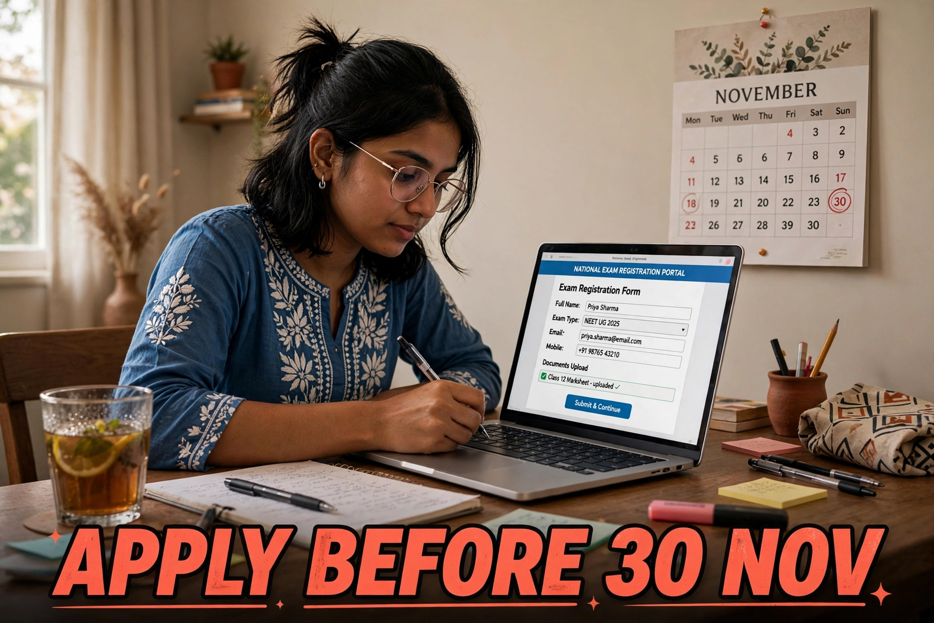 Online registration form bharta hua student