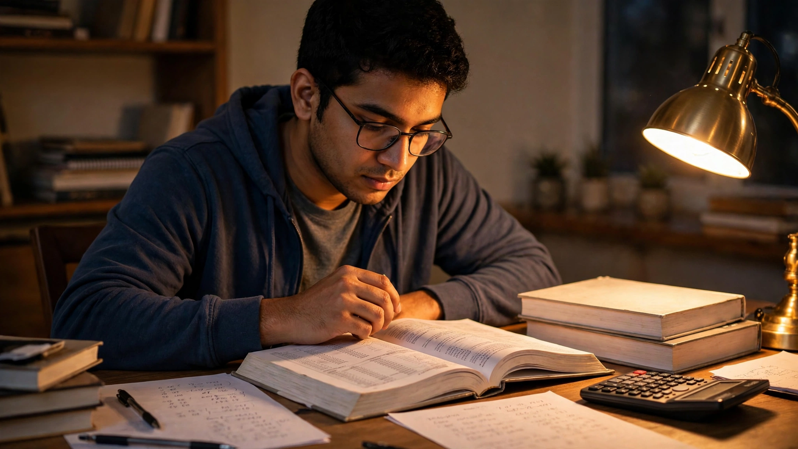 Accounts ki padhai karta student