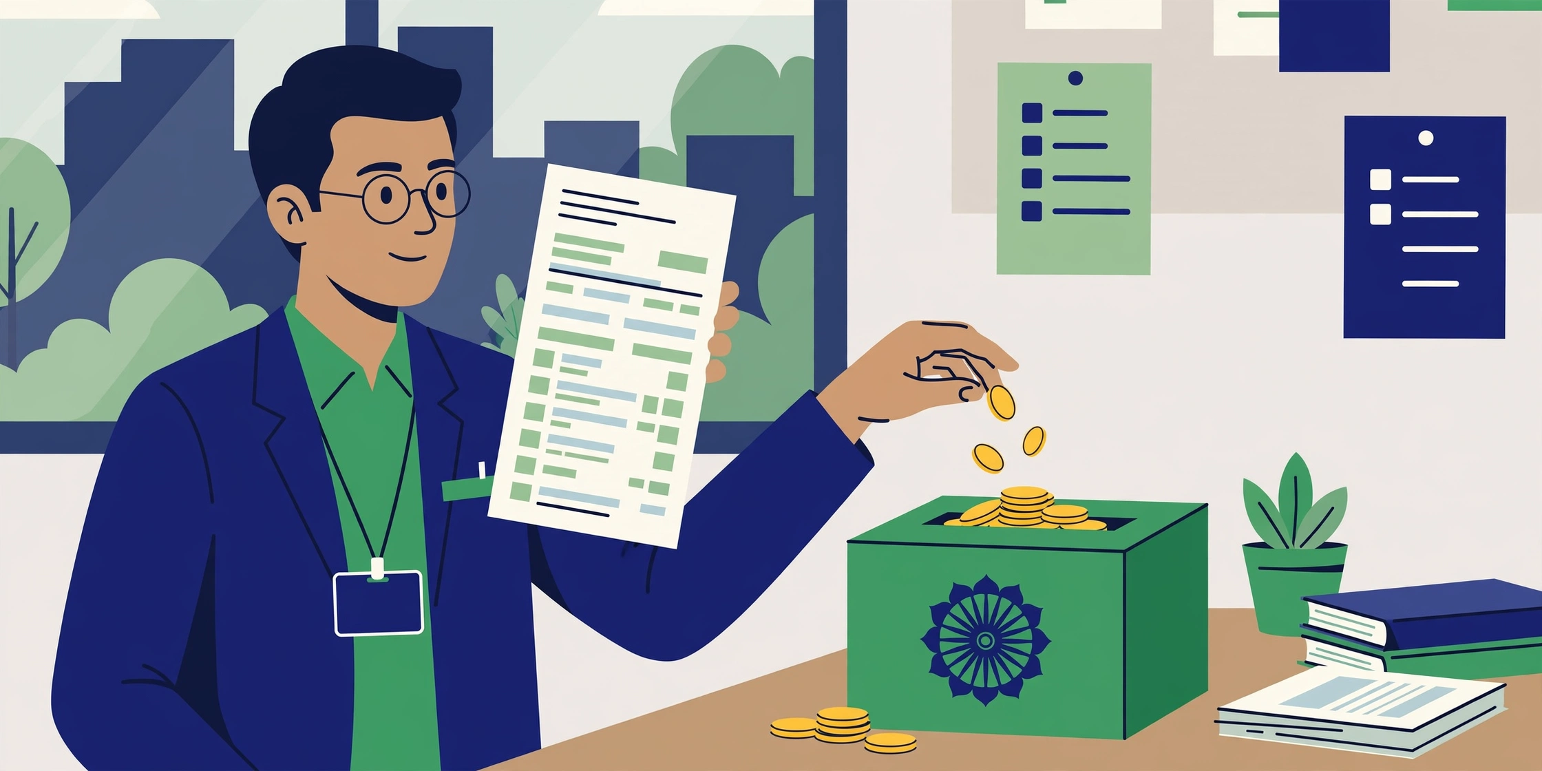 TDS — salary slip se tax katne ka illustration