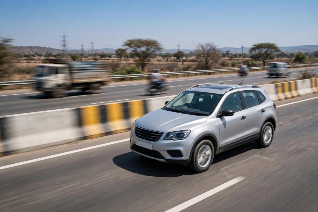 Motor insurance third party cover — highway par surakshit chalti car