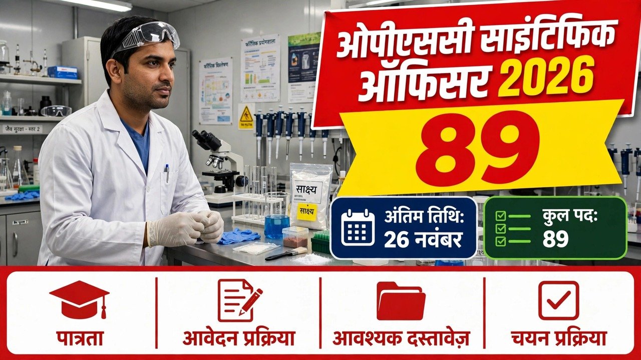 OPSC Scientific Officer Bharti 2026