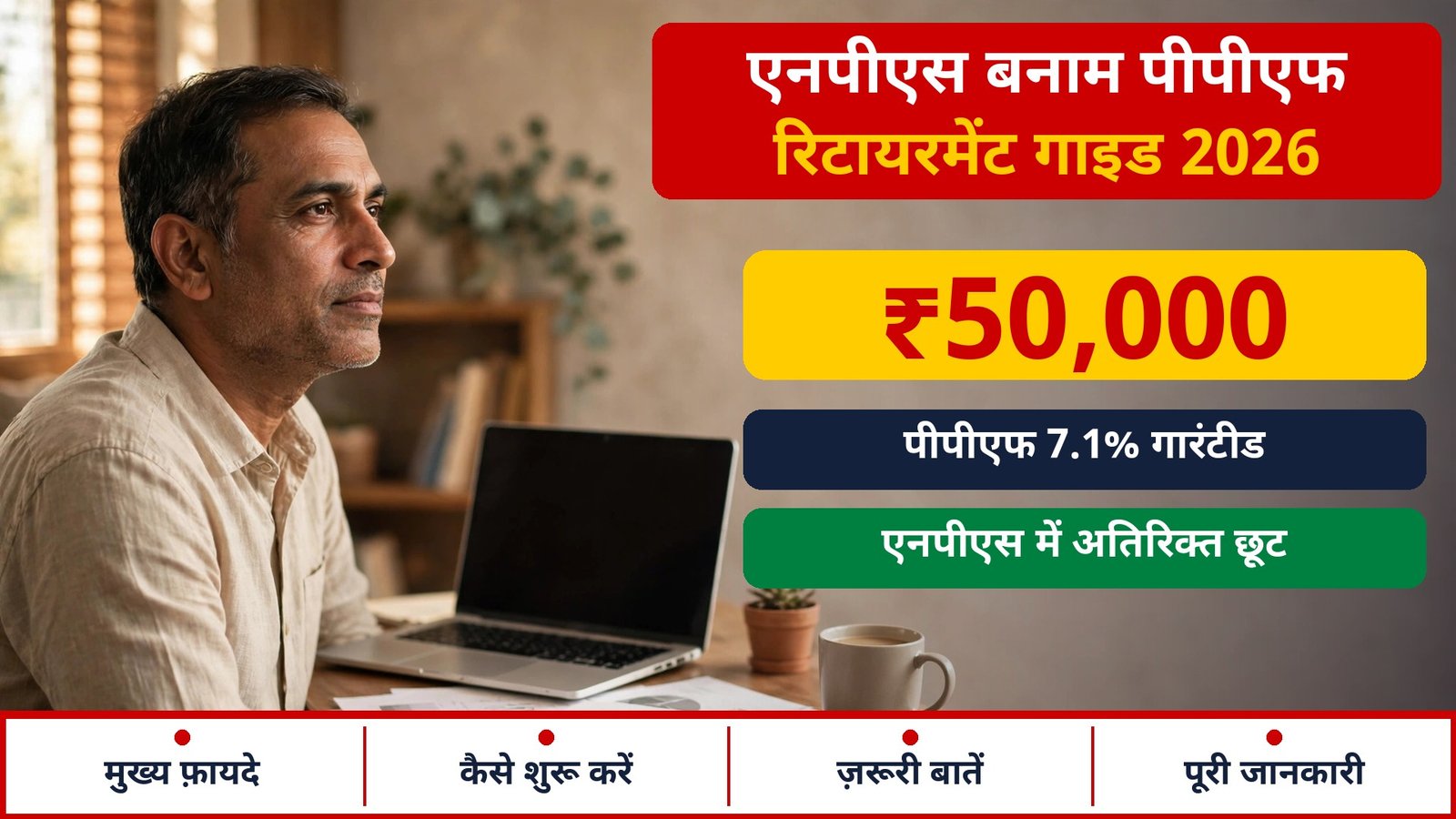 NPS vs PPF 2026 — retirement ke liye kaun sa behtar hai