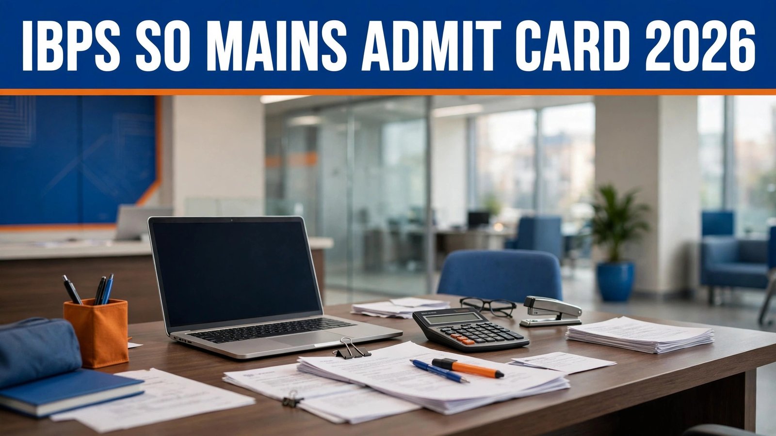 IBPS SO Mains Admit Card 2026 — bank exam hall ticket ki pratinidhi tasveer