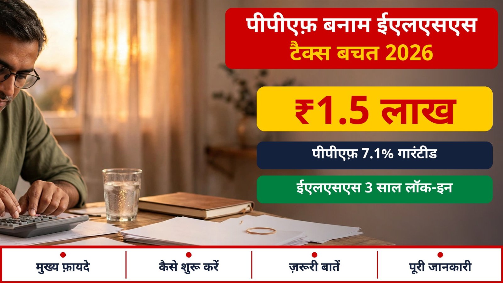 PPF vs ELSS 2026 — tax bachat ke liye kaun sa sahi hai