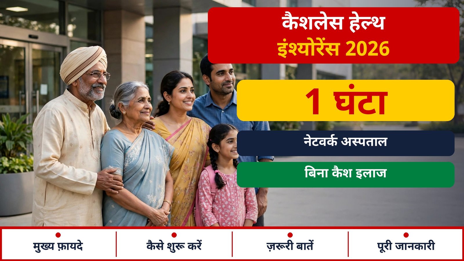 Cashless Health Insurance 2026 — hospital me bina cash diye ilaaj kaise hota hai