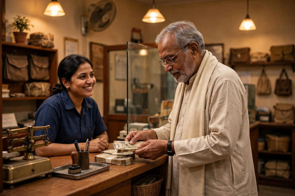 Post office time deposit 2026 — counter par jama karte hue grahak