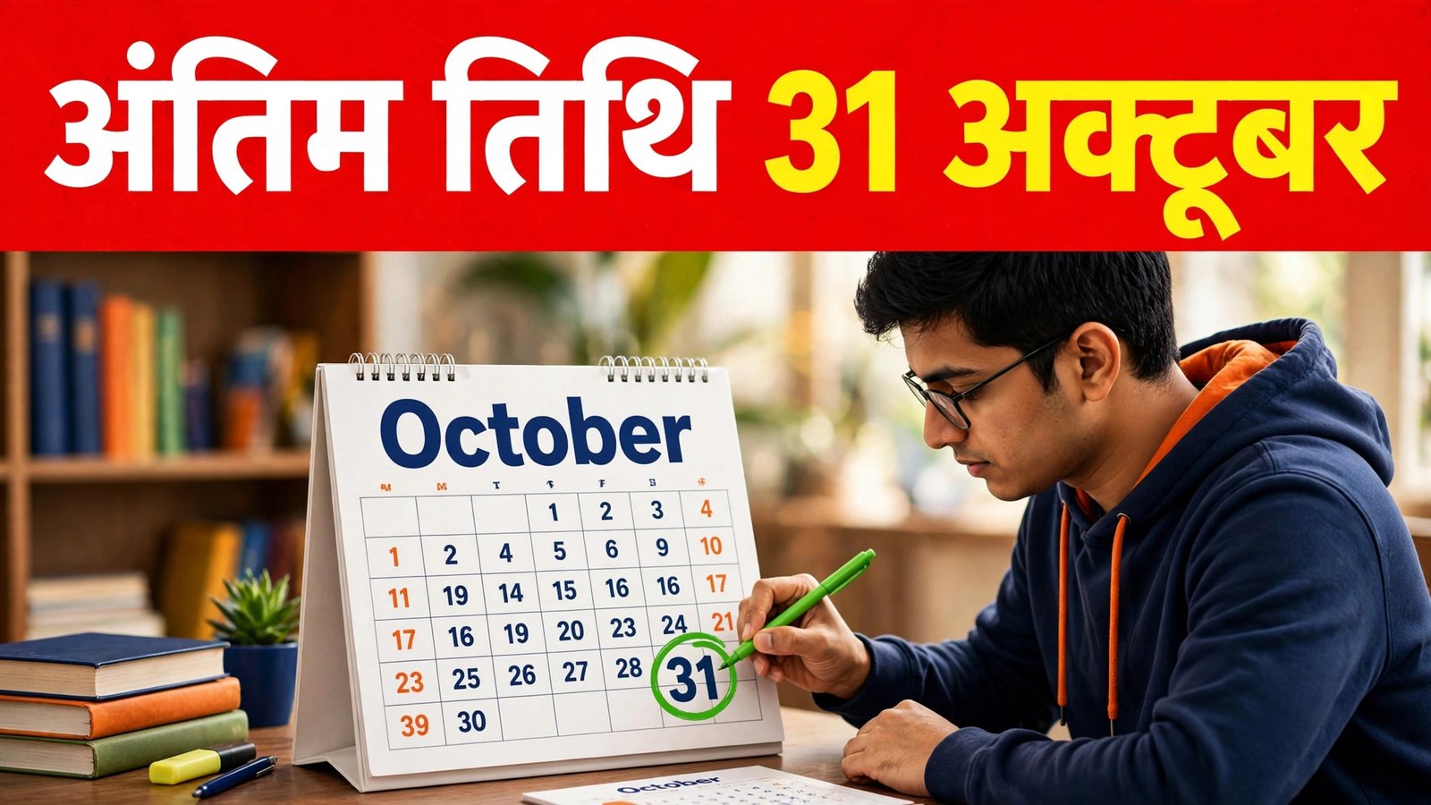 SC ST OBC Scholarship 2026 last date 31 October calendar