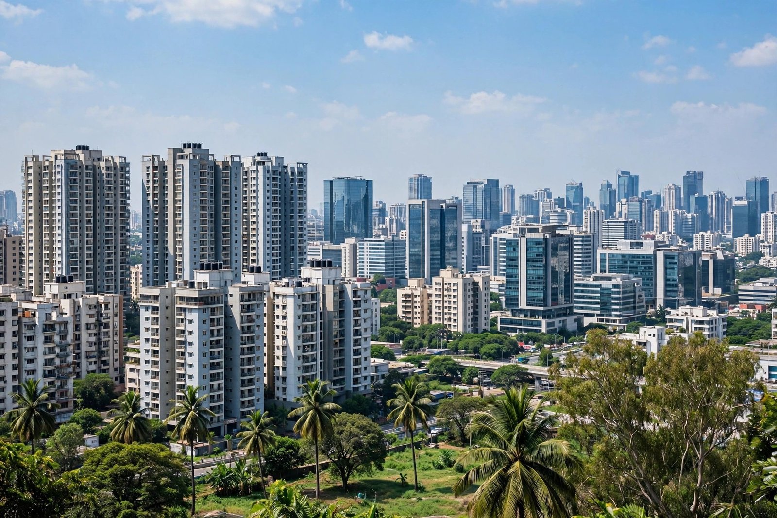 REIT kya hai — Bharat ke shehron me residential aur office towers ka skyline