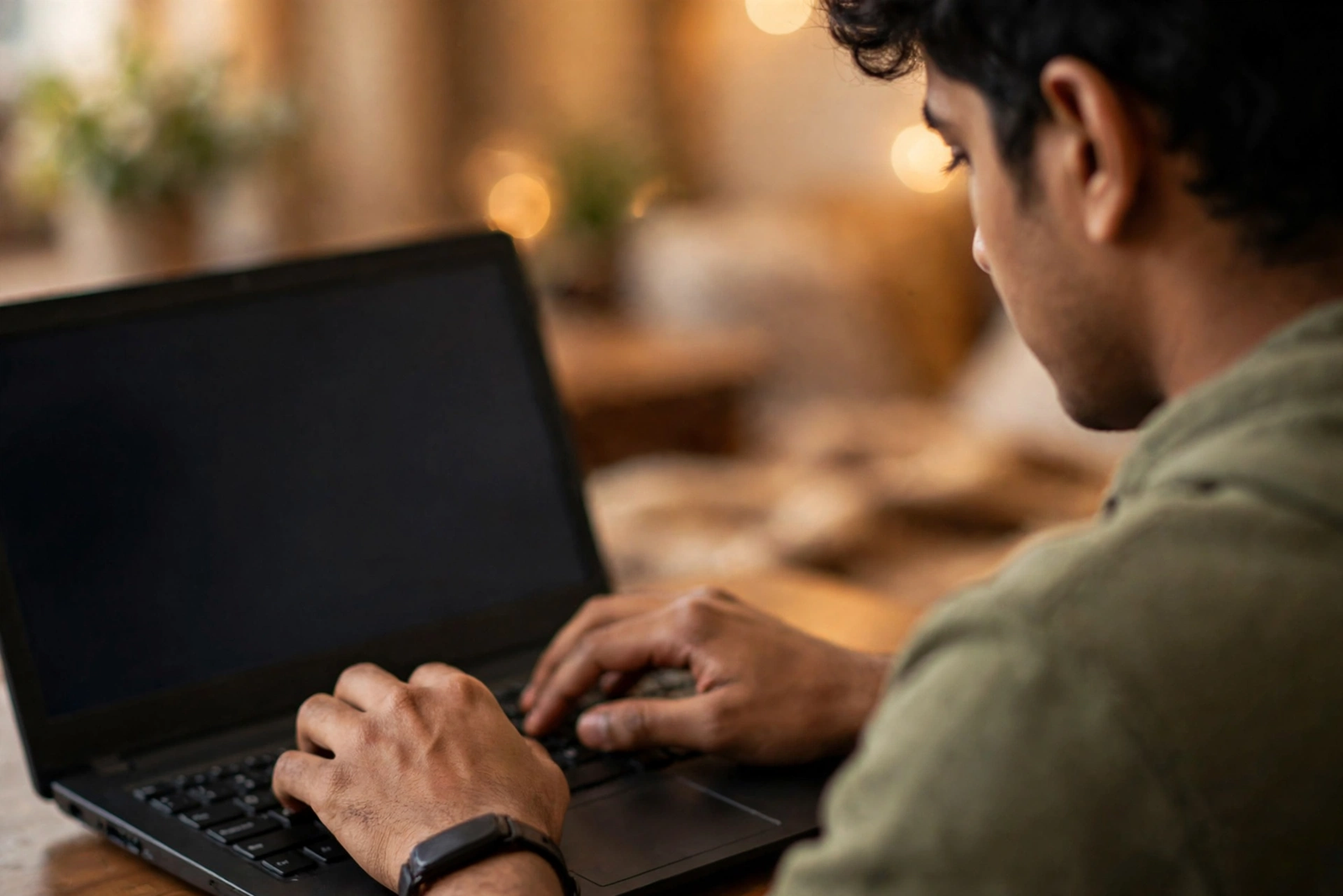 Laptop par online scholarship form bharte hue student — Jharkhand e-Kalyan Scholarship 2026-27 portal