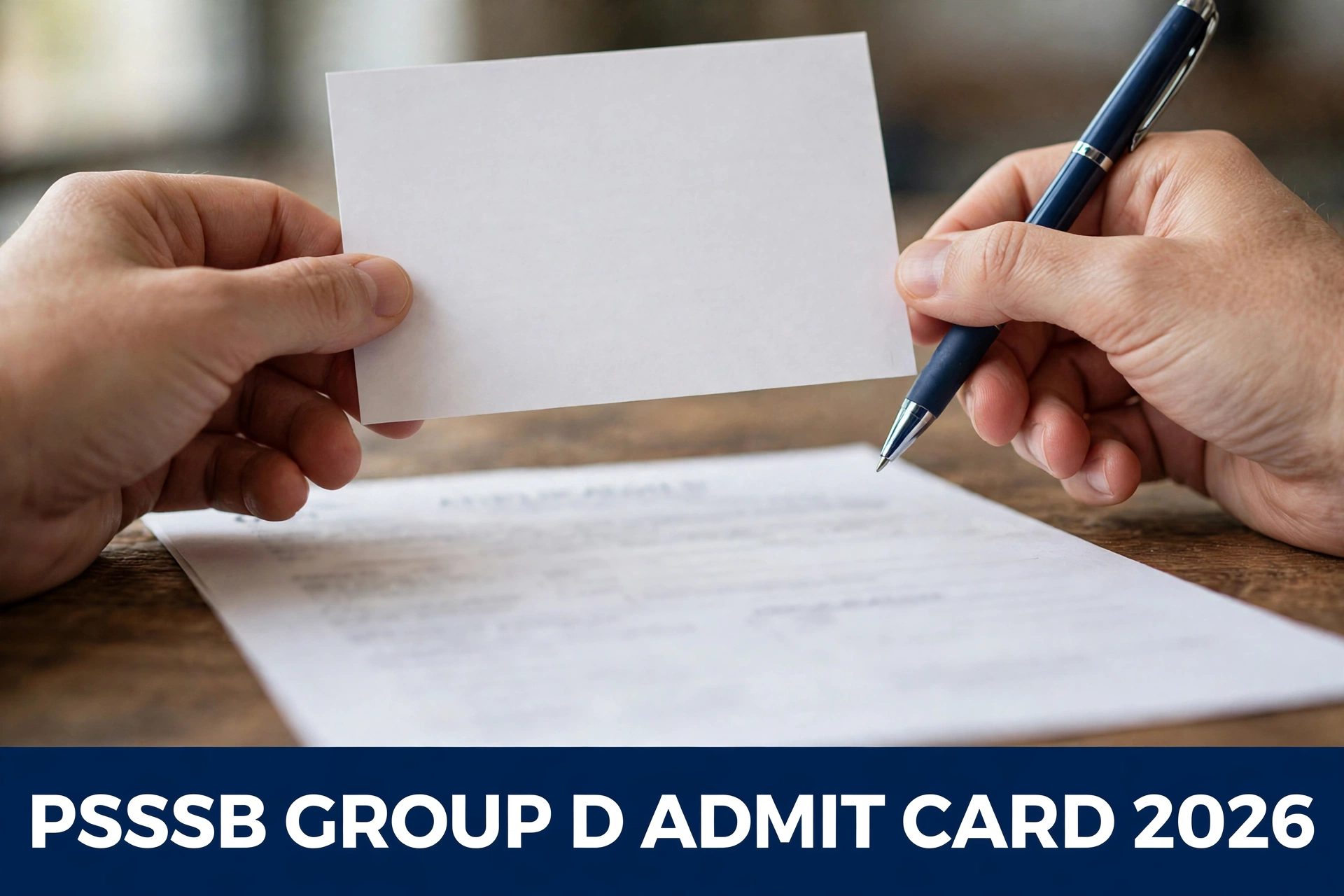 PSSSB Group D exam 25 October — exam day documents checklist