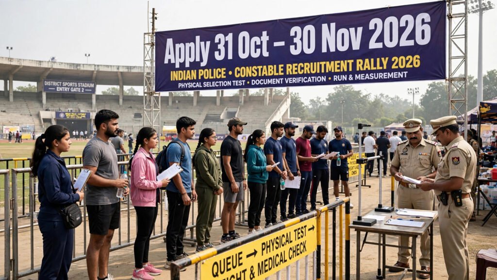 Nagaland Police Constable apply online last date 30 Nov 2026