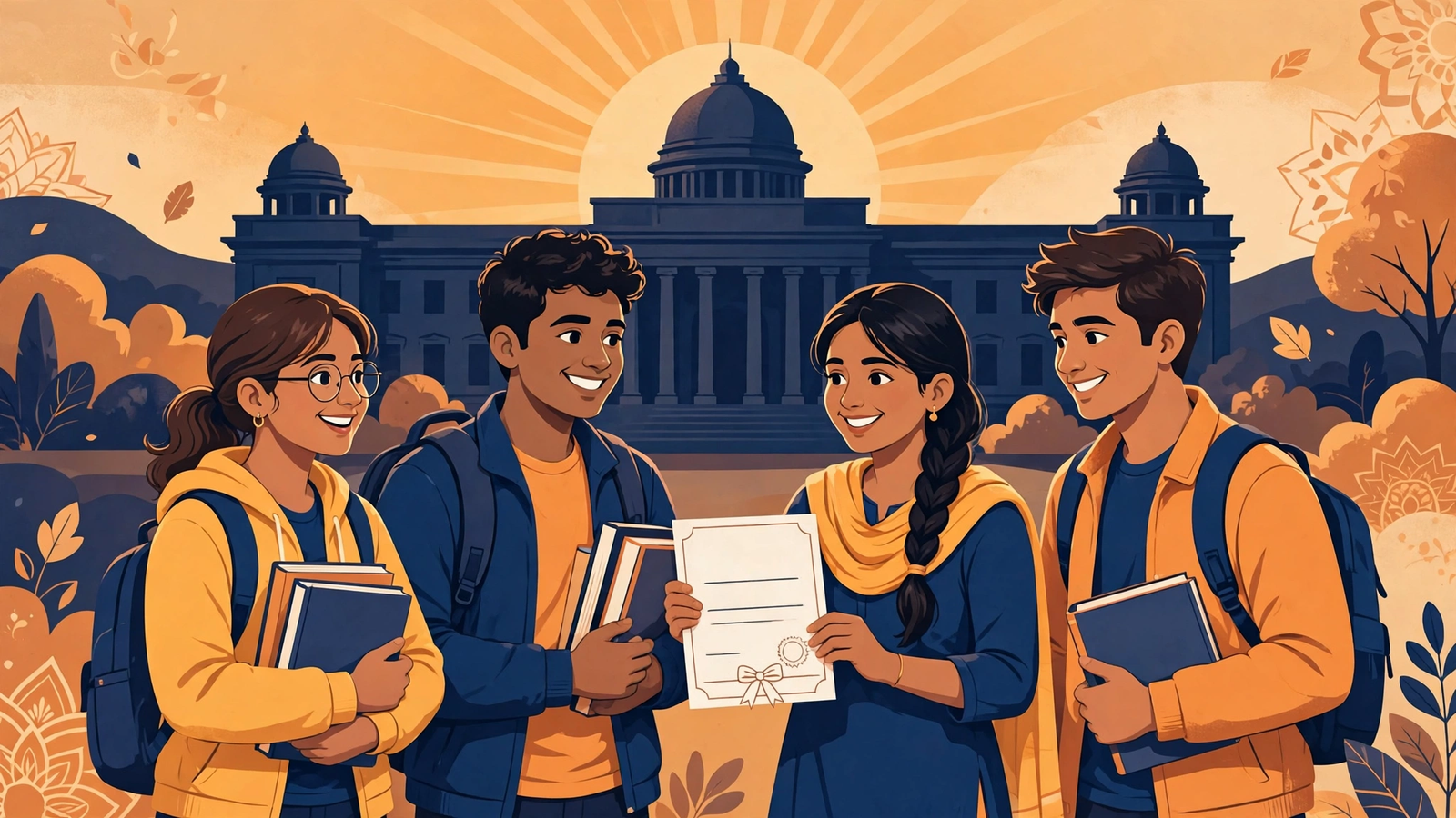 CG Post-Matric Scholarship 2026-27 — Chhattisgarh ke college students, scholarship certificate