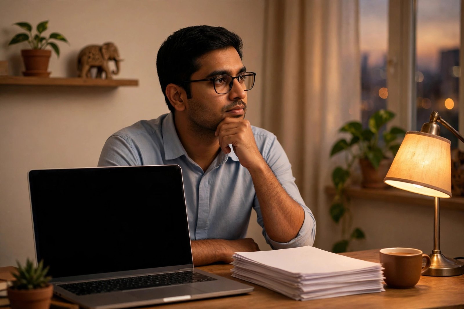 New Income Tax Act 2025 — desk par tax documents dekhte salaried vyakti