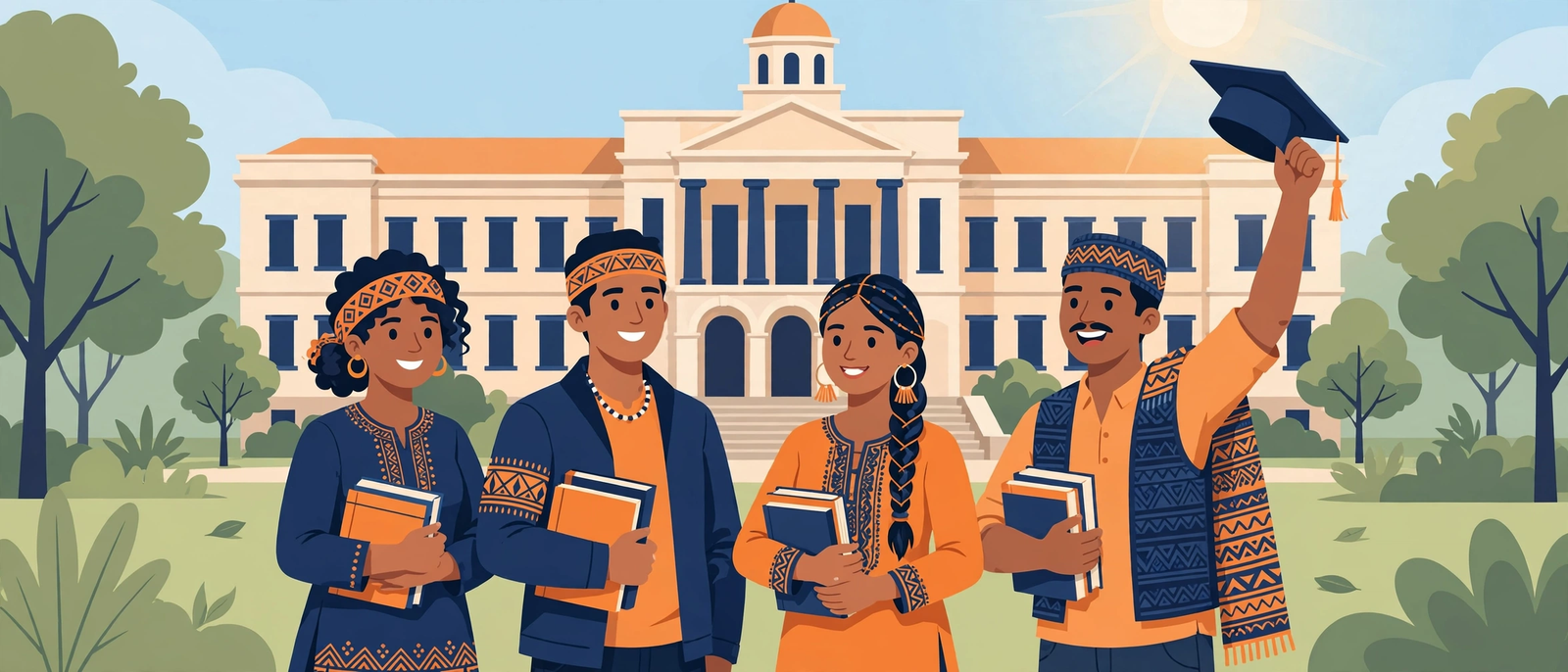 Top Class Scholarship ST Students — notified institute me padhte ST students ka illustration