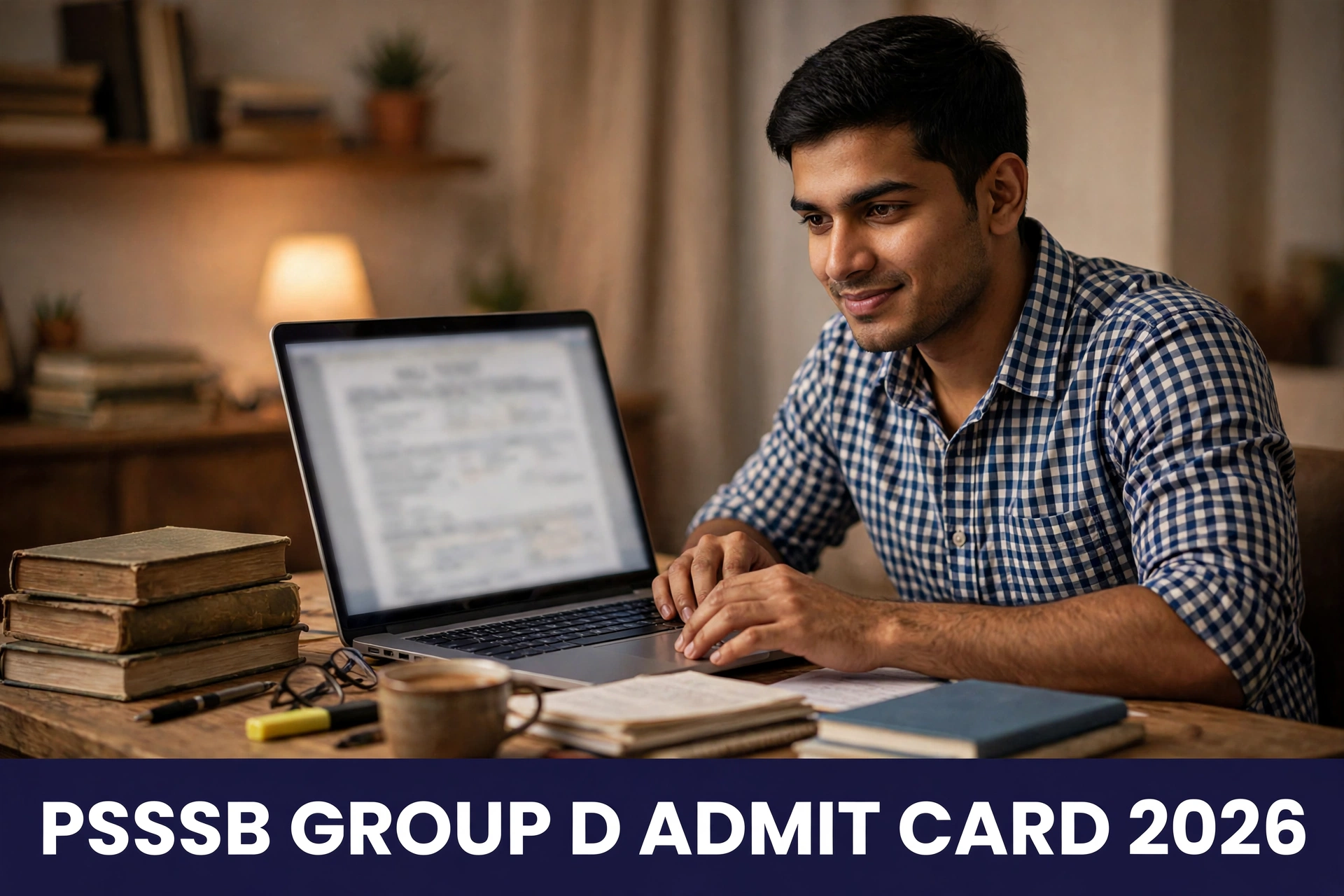 PSSSB Group D Admit Card 2026 hall ticket download — 2098 posts, exam 25 October