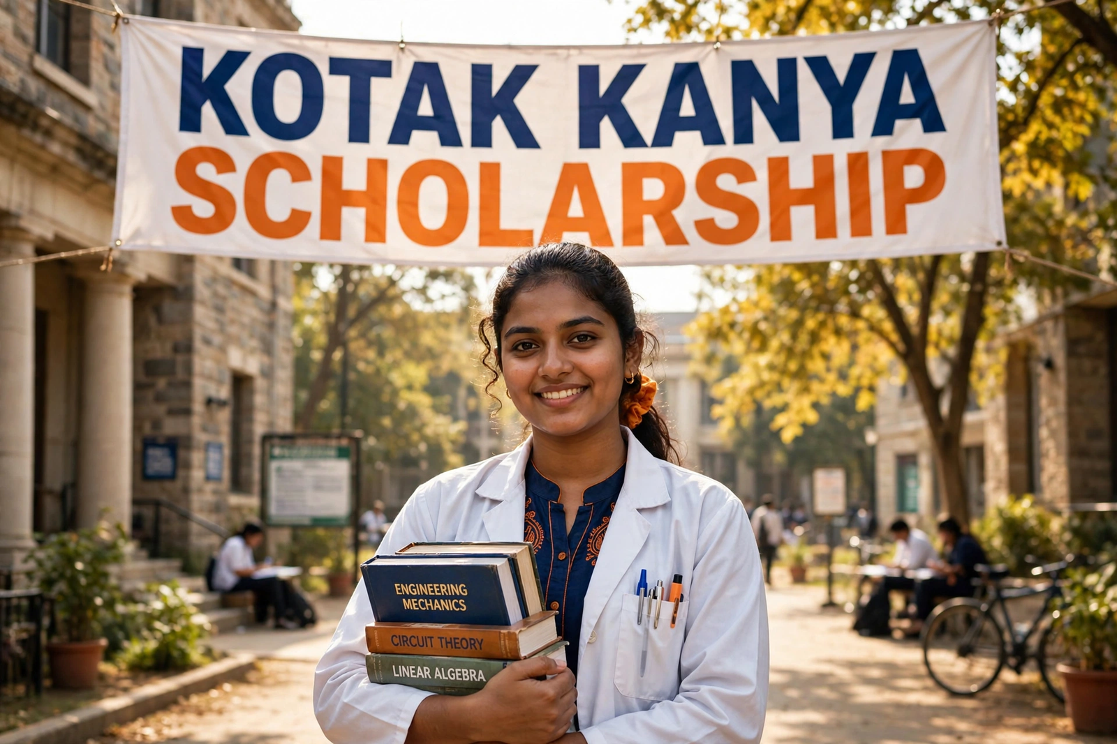 Kotak Kanya Scholarship ke liye taiyaar ladki student