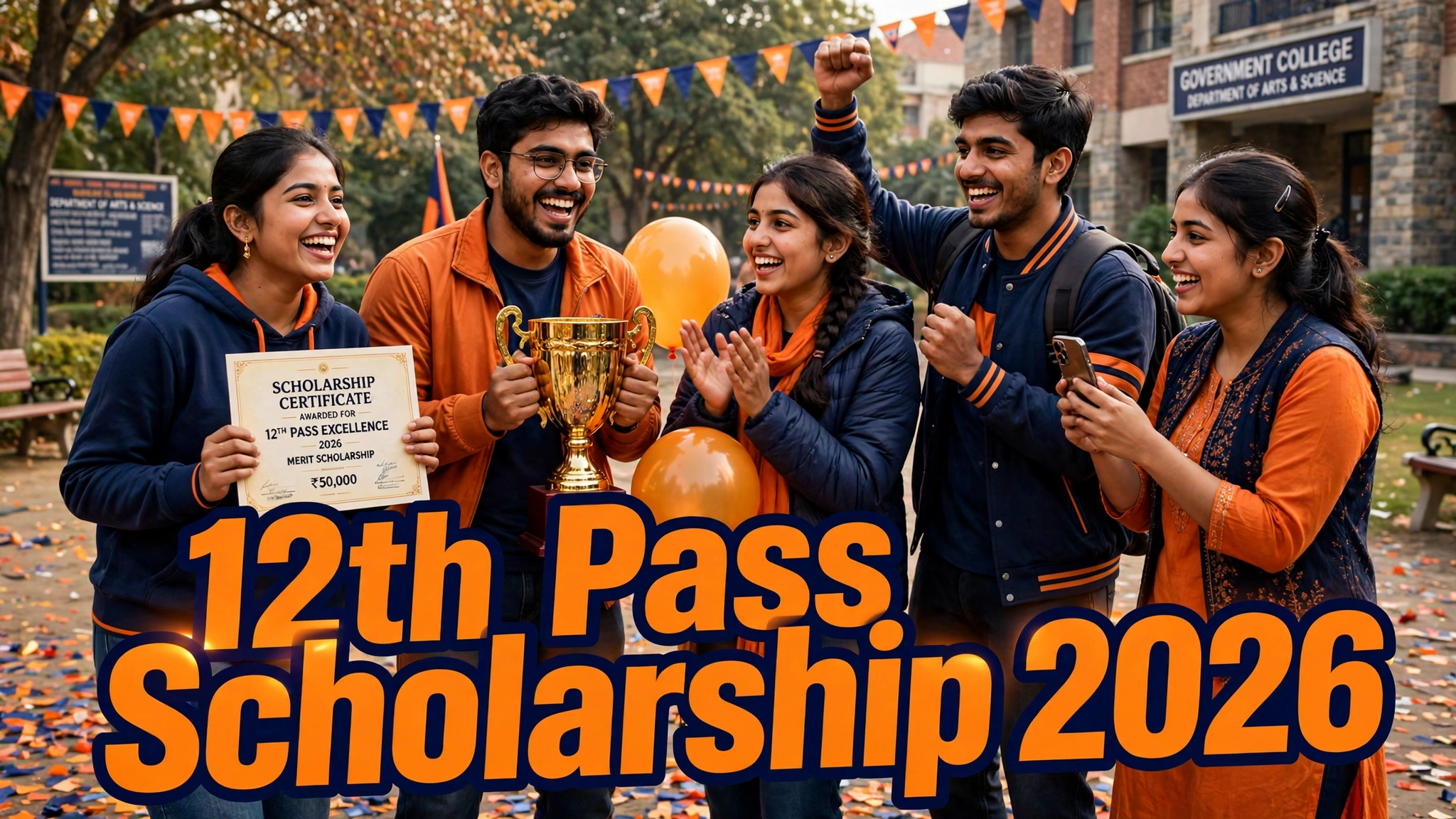 12th pass scholarship 2026 — top 7 scholarships for UG students