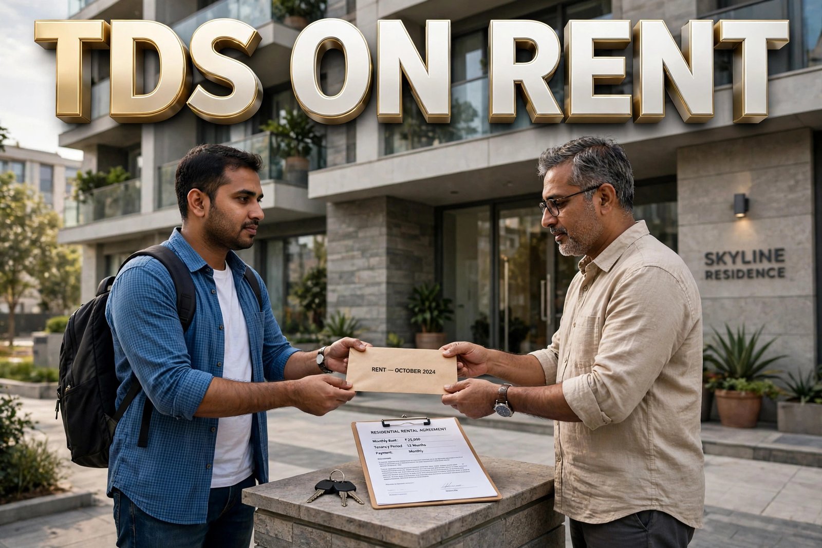 TDS on rent — kirayedar makaan malik ko kiraya dete hue, rent agreement ke saath
