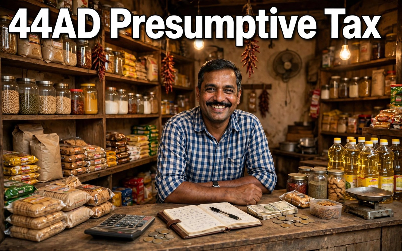 44AD presumptive taxation scheme explained for small business owners in India 2026