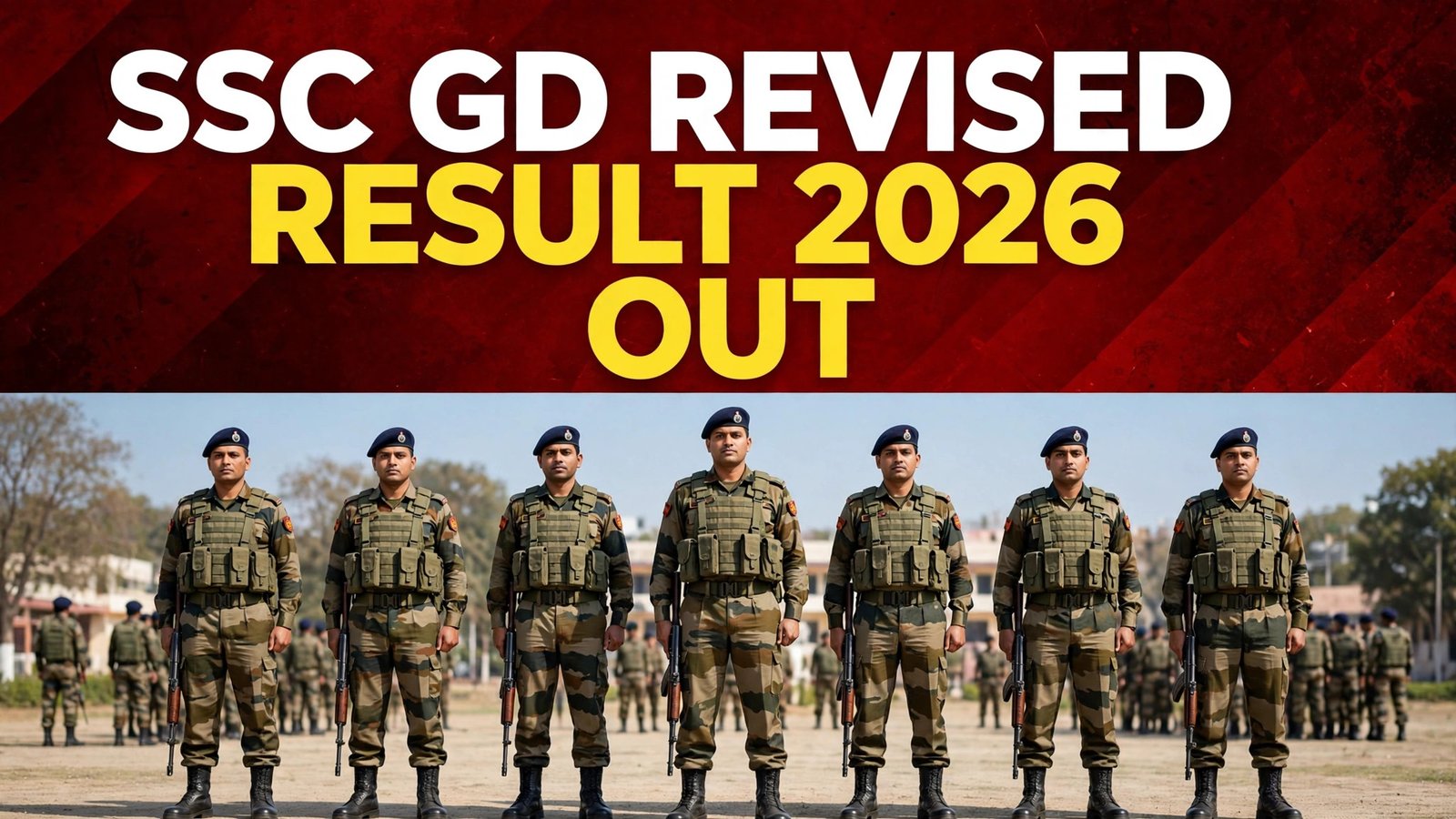 SSC GD revised result 2026 out — merit list PDF jaari