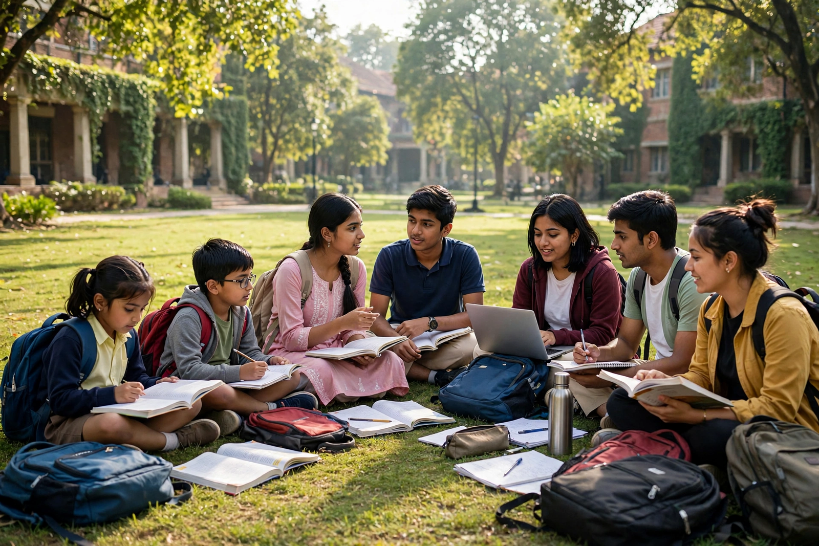 Alag-alag class ke padhte hue students — hdfc parivartan scholarship apply online