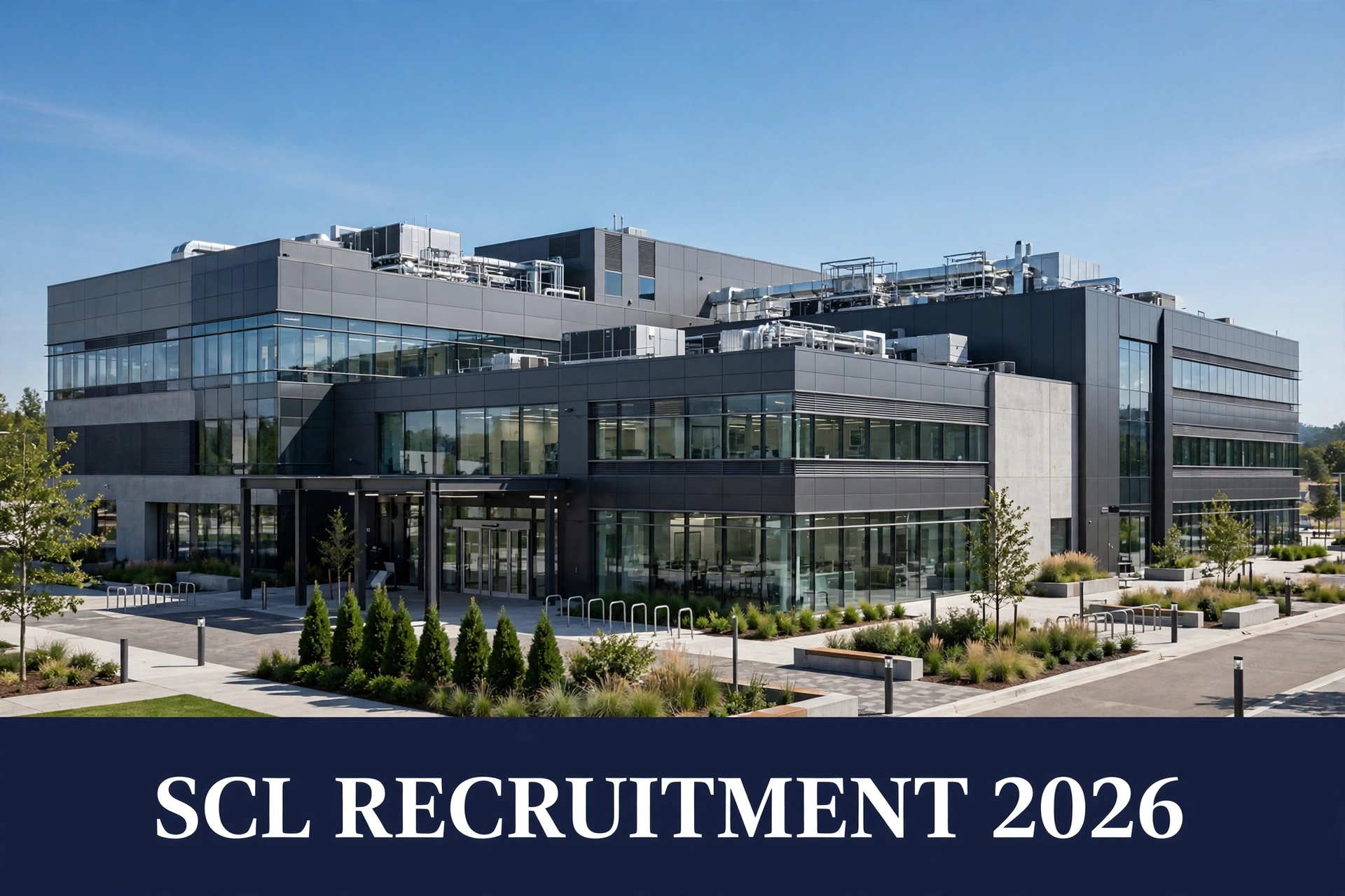 SCL Recruitment 2026 notification with 83 posts and Semi-Conductor Laboratory building graphic