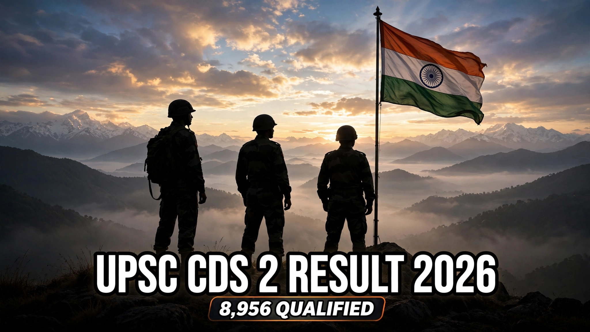 UPSC CDS 2 Result 2026 — 8,956 candidates SSB ke liye shortlisted
