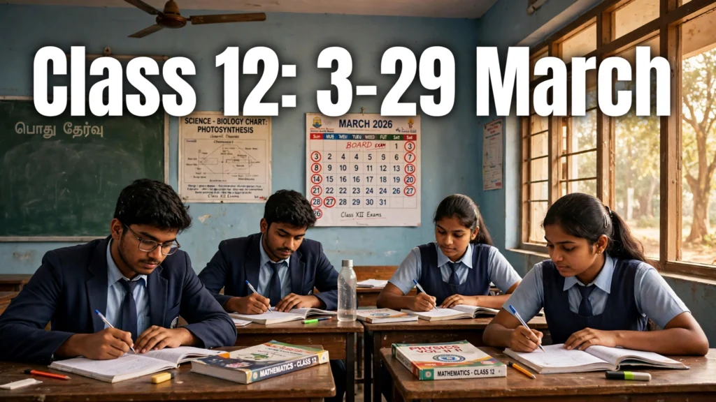 tn board exam date 2027 class 12 schedule march