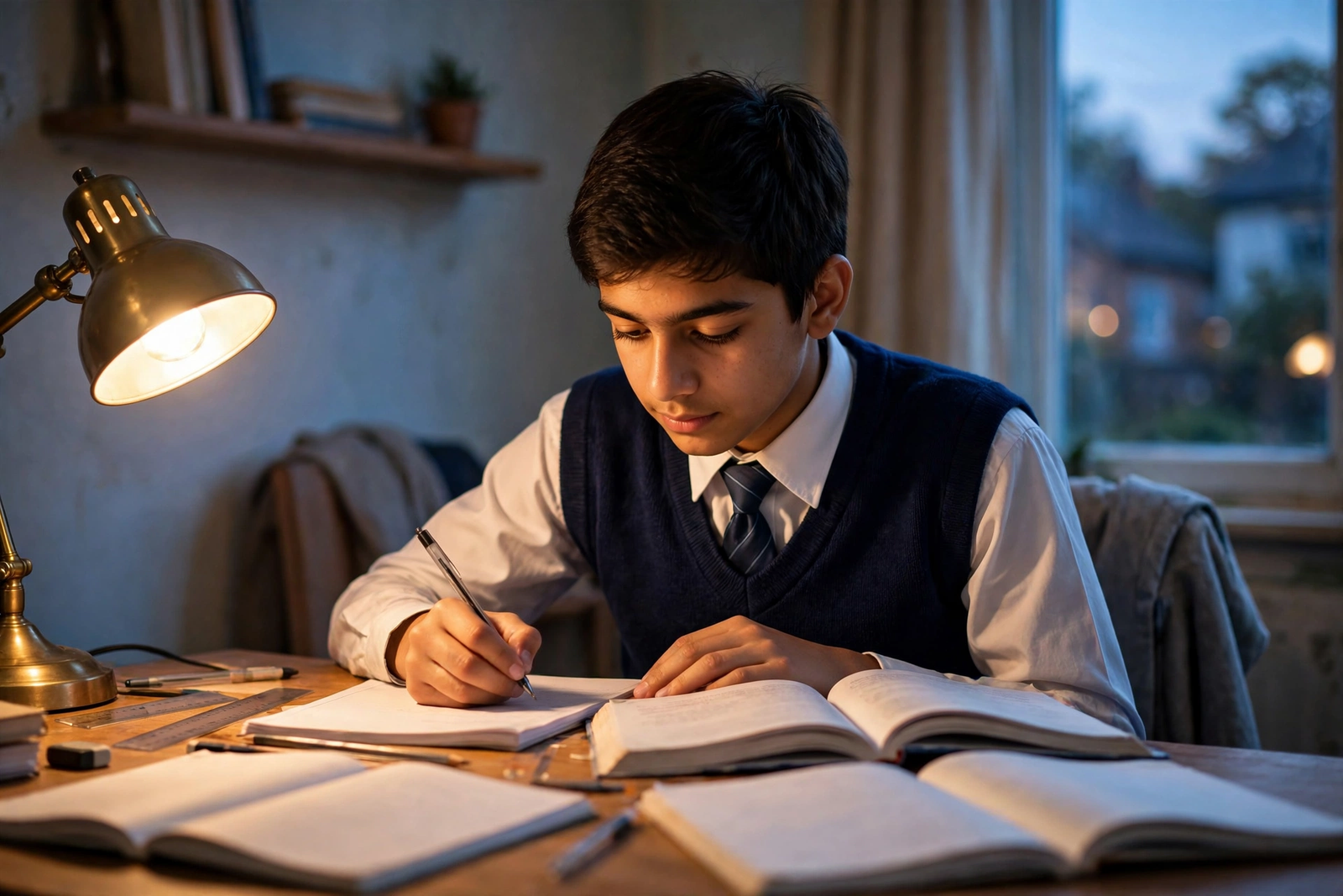 Exam ki taiyari karta student — gseb 10th 12th exam dates 2027