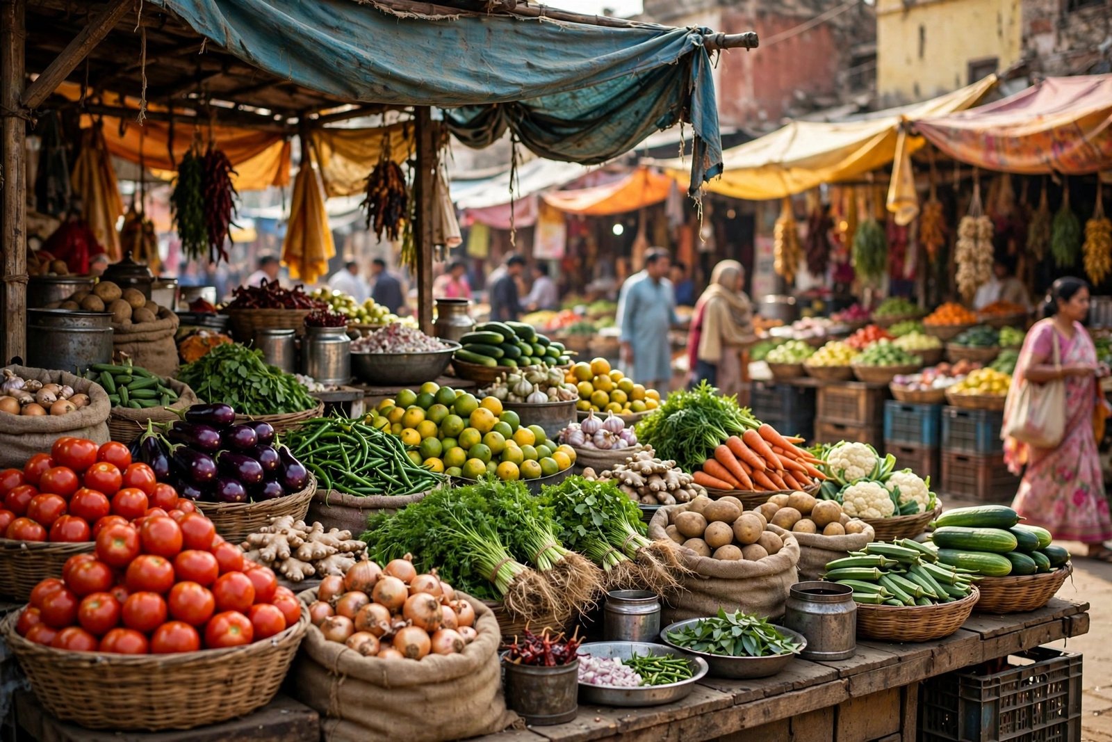 PM SVANidhi Yojana — bazaar me street food vendor ka stall