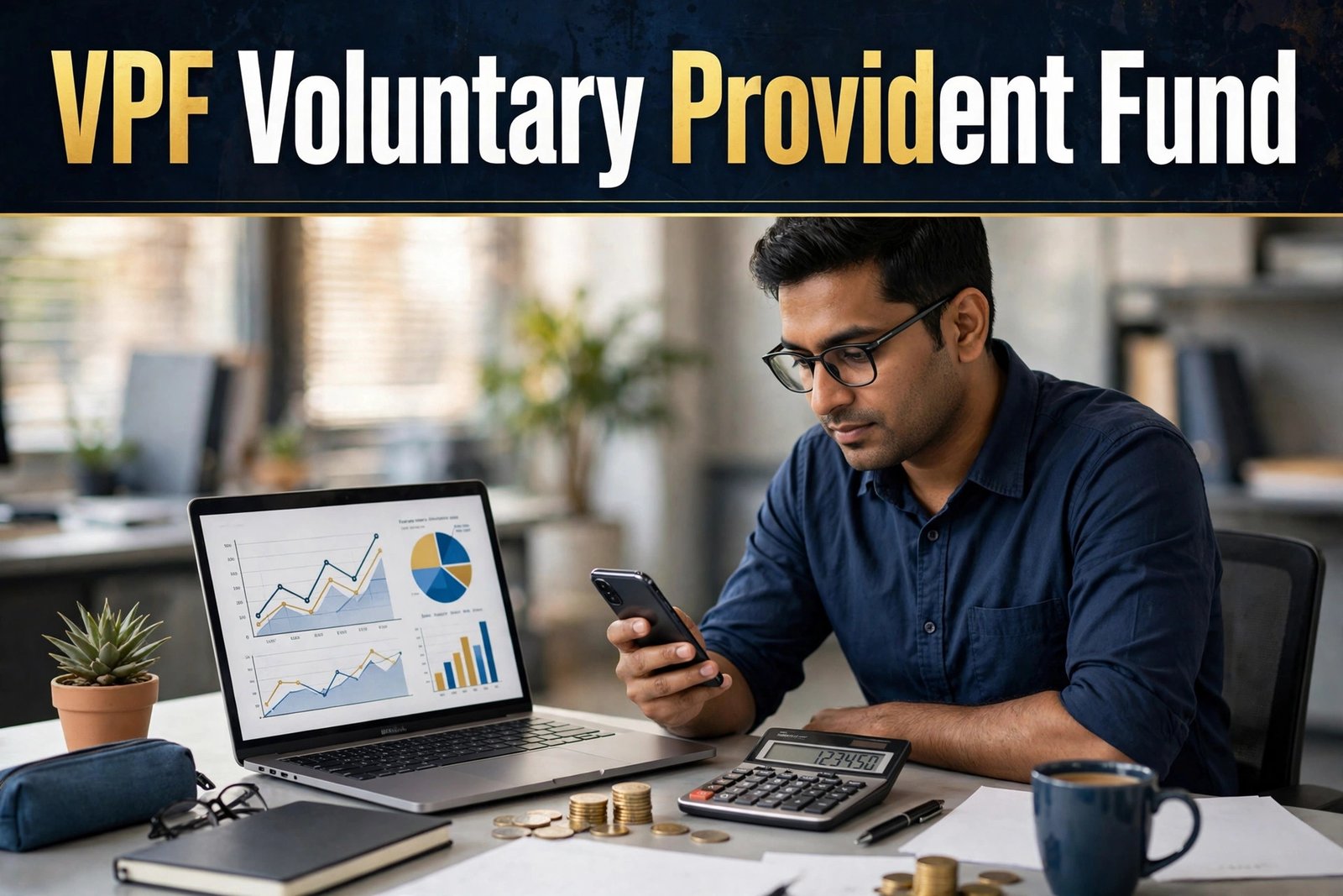 VPF vs EPF tulna — calculator aur byaaj dar 8.25 percent saving growth chart