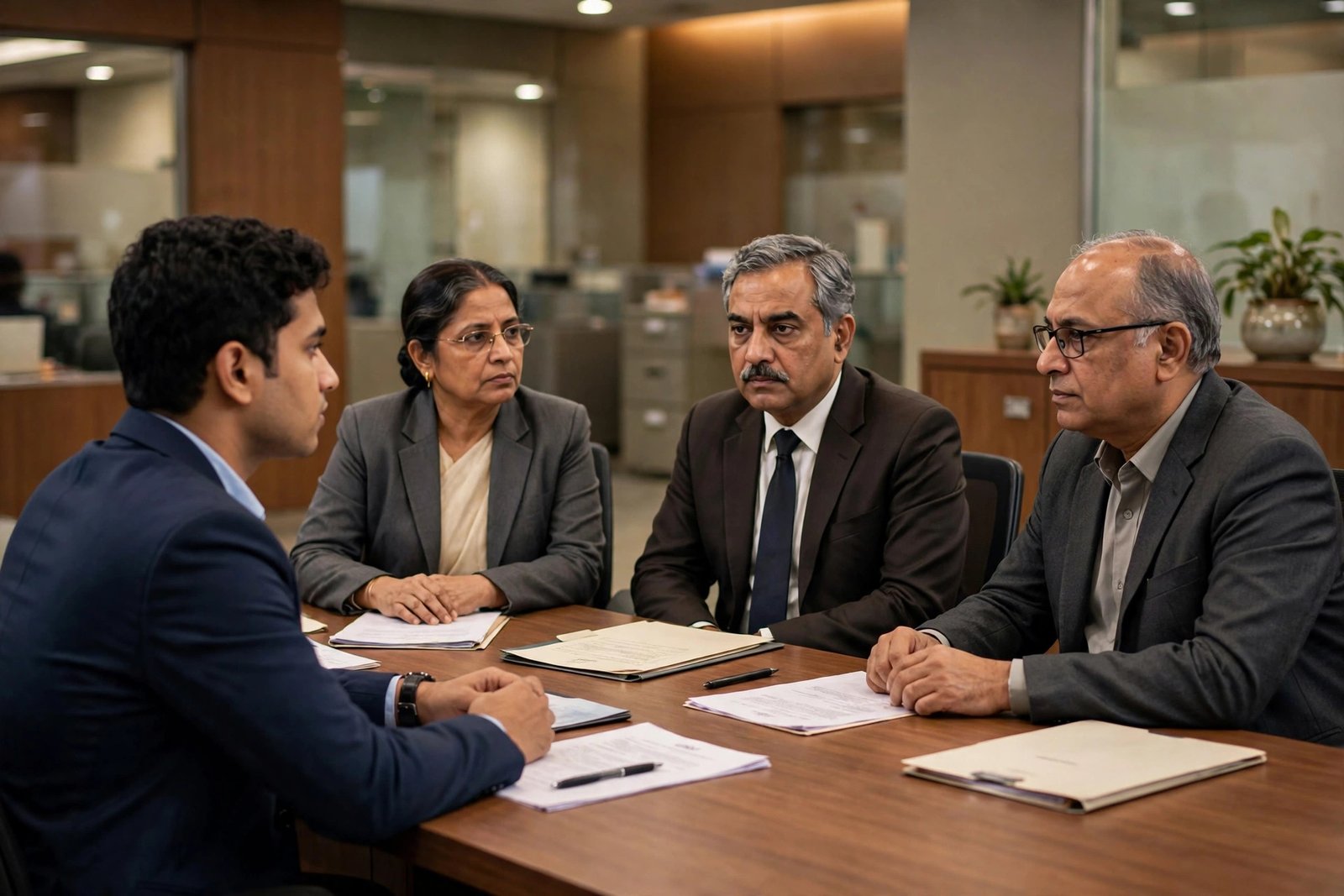 RBI Grade B Final Result 2026 — interview panel ke saamne candidate ki pratinidhi tasveer