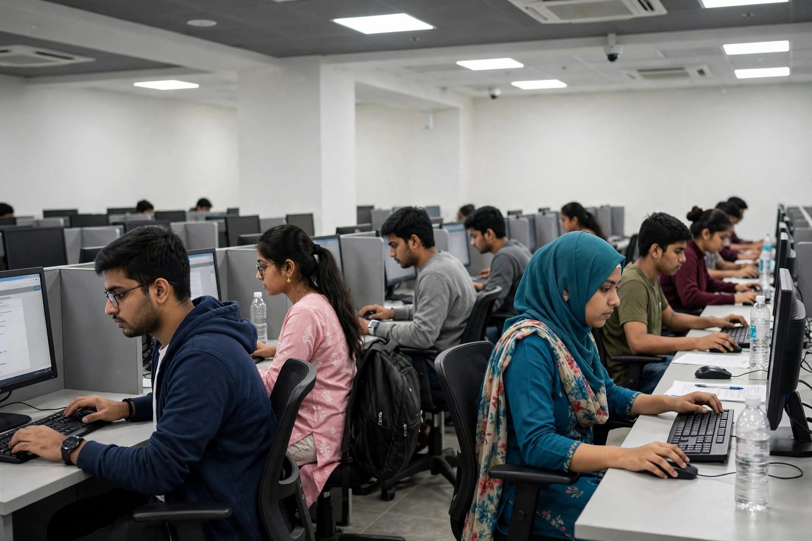 JEE Main ki taiyaari mein lage student