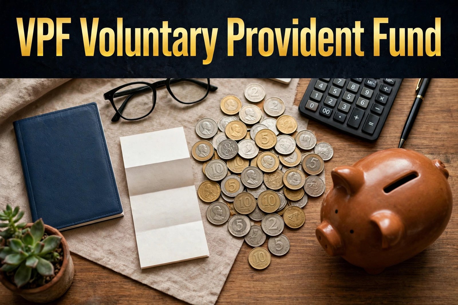 VPF kya hai — office employee salary slip ke saath voluntary provident fund saving concept