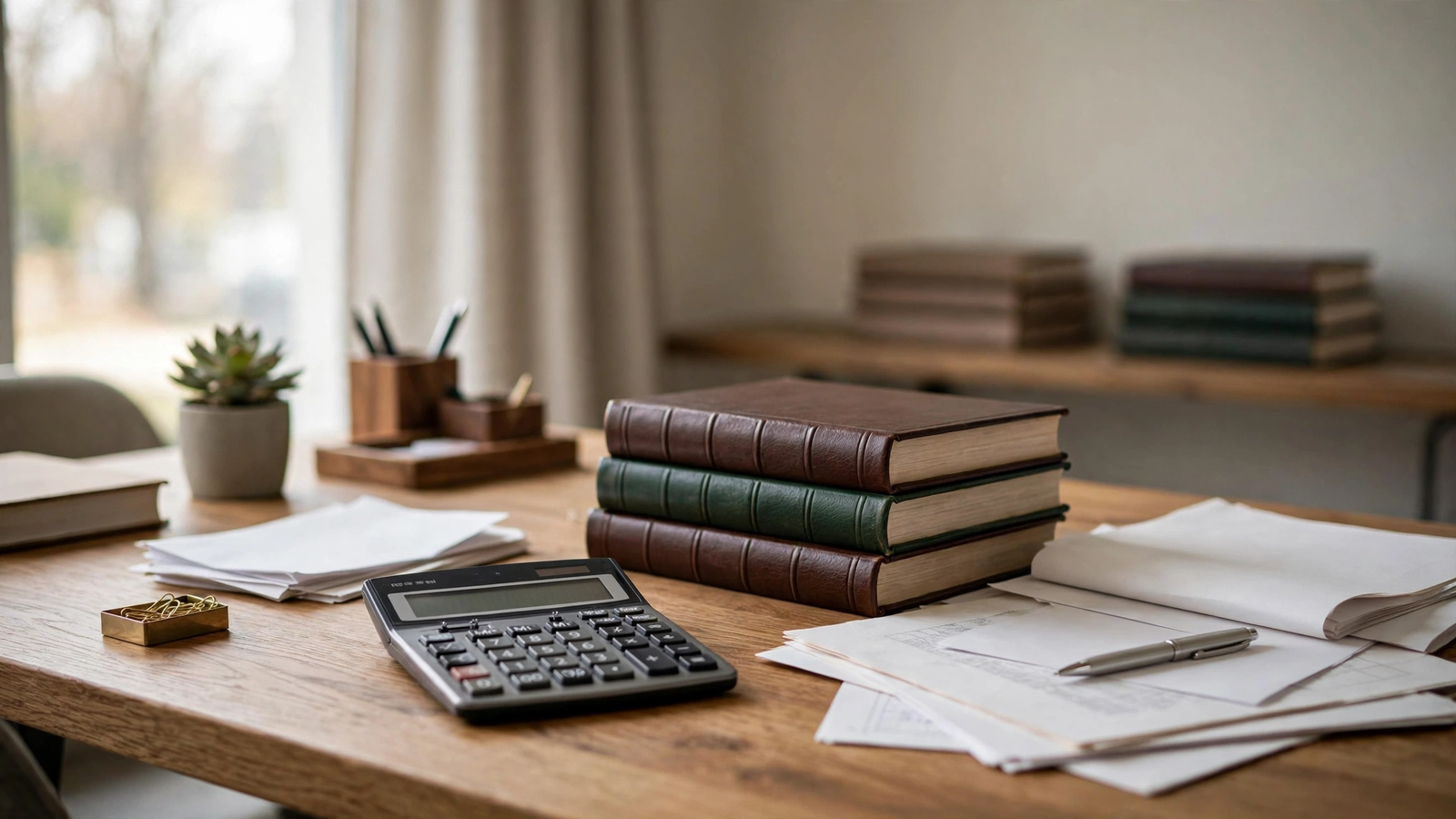 CA Foundation ki taiyaari karte hue accounting desk