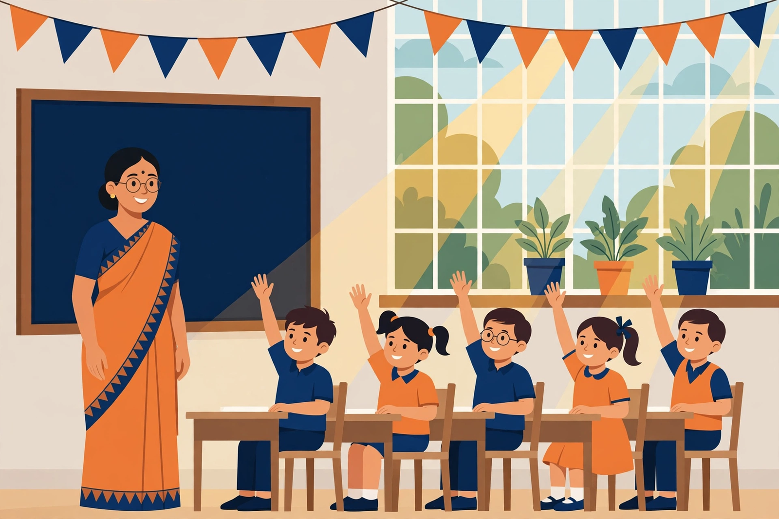 CTET Exam Date 2026 — teacher aur classroom ka illustration