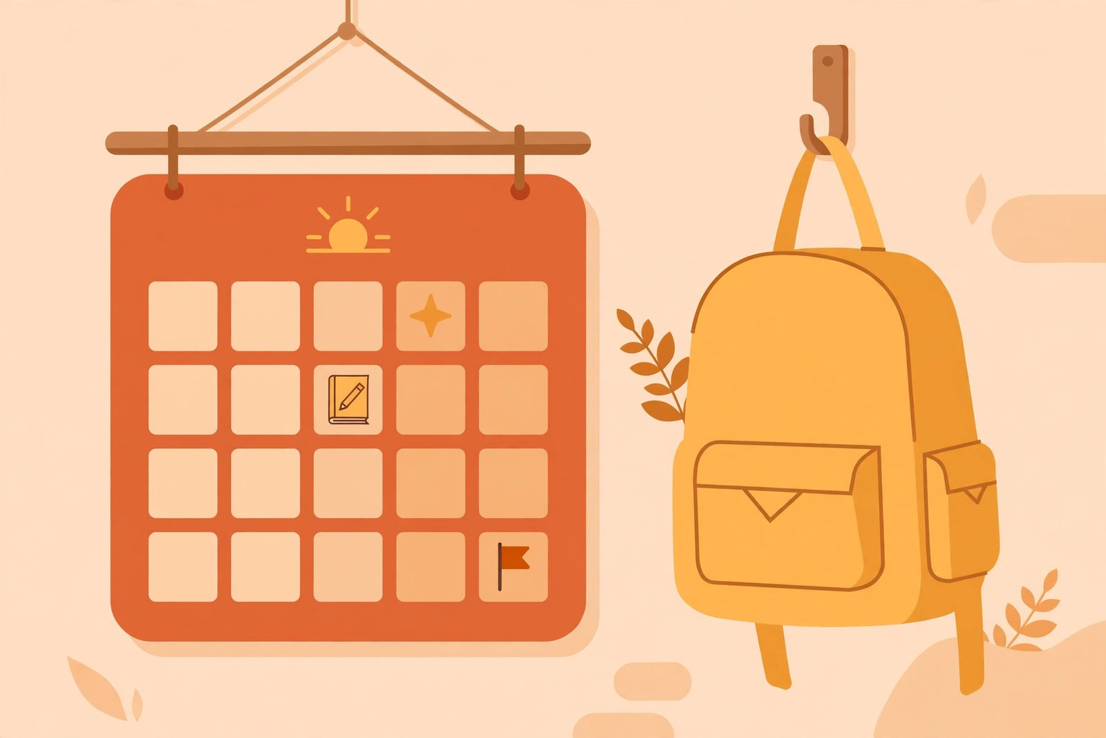 UP Board Exam Date 2027 - date sheet calendar aur school bag