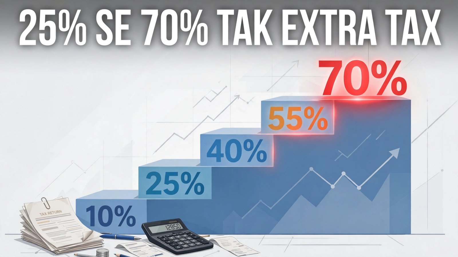 25% se 70% tak extra tax — ITR-U additional tax ki seedhi