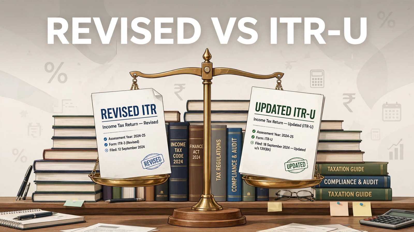 Revised vs ITR-U — dono return ki tulna me ITR-U antar