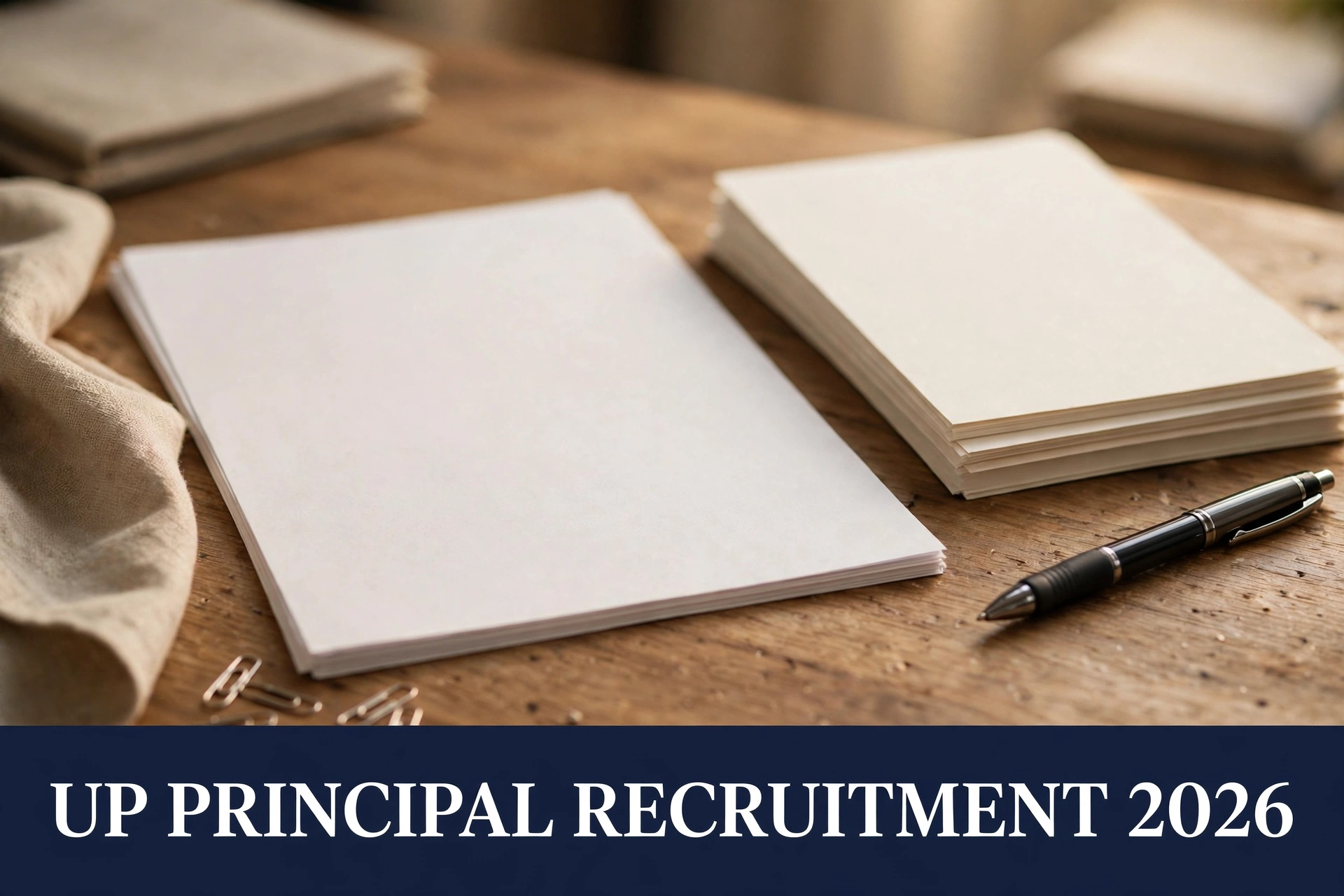 UP Principal Recruitment 2026 — application form aur experience certificates