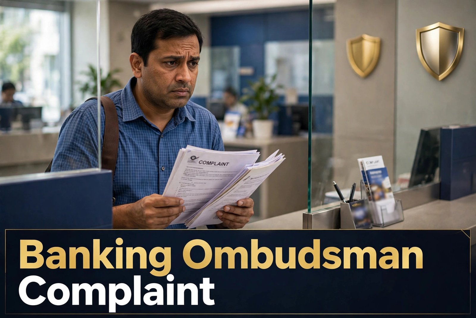 Banking ombudsman complaint — RBI building ke saamne shikayat darj karne ka concept