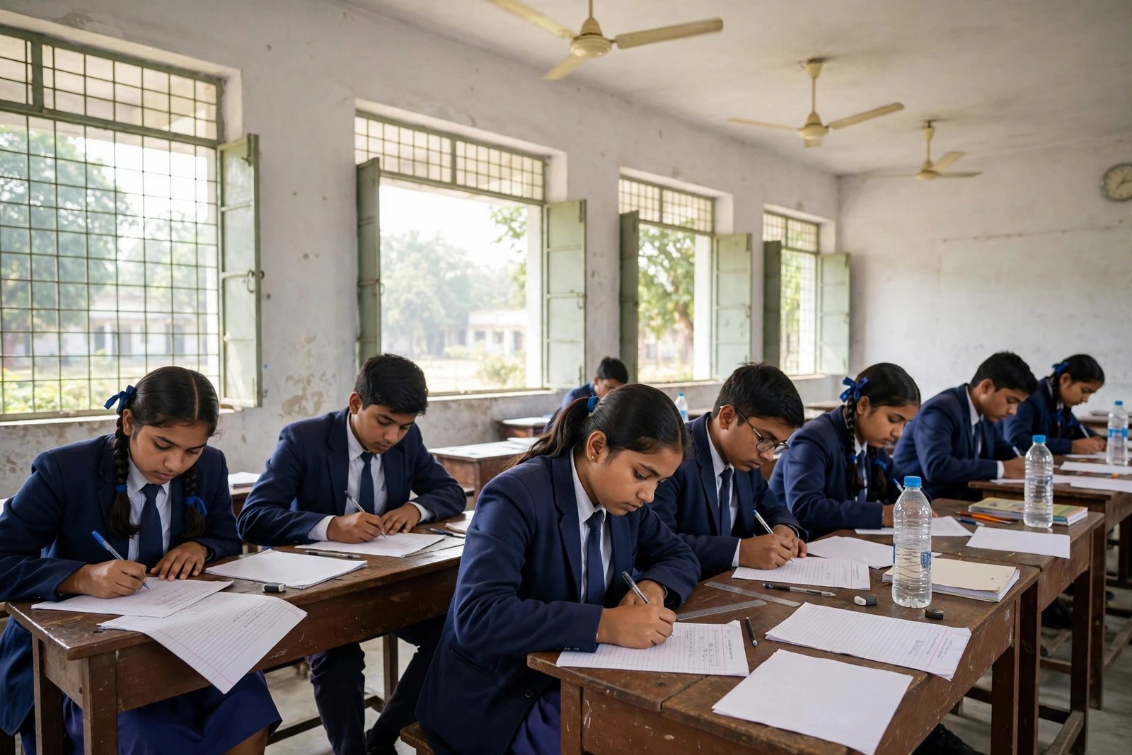 Karnataka SSLC Time Table 2027 — classroom mein board exam dete students