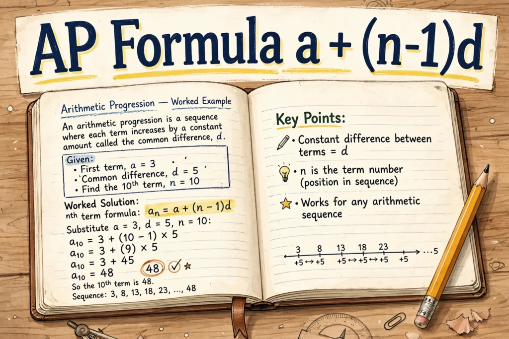 arithmetic progression class 10 notes nth term formula