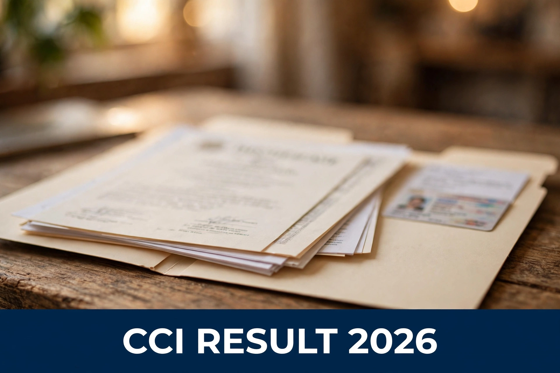 Document verification preparation — certificates and ID proof organized in a folder